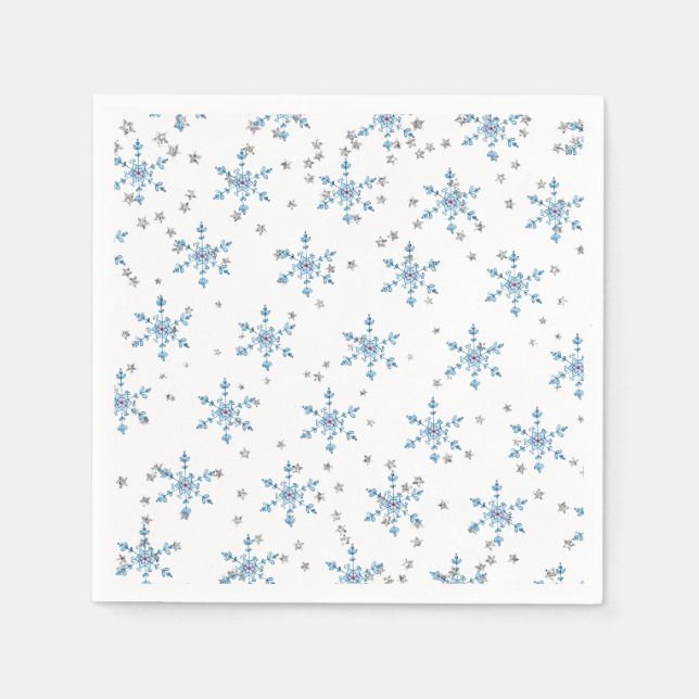 Guardanapo De Papel Floco de Neve de Inverno Onederland (Frente)