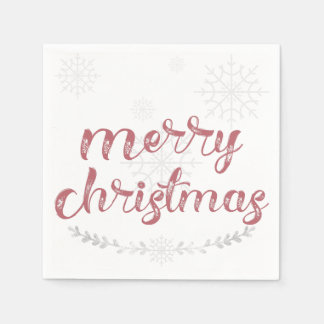 Guardanapo De Papel Floco de neve e ramos Feriado Napkins