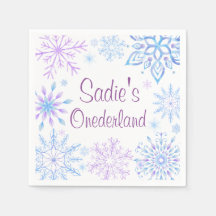 Floco de neve Winter One Derland First Birthday