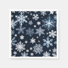 Flocos de neve Design azul-de-inverno