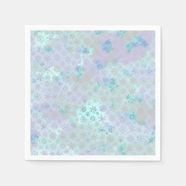 Guardanapo De Papel Flocos de neve do Partido Napkins (Frente)