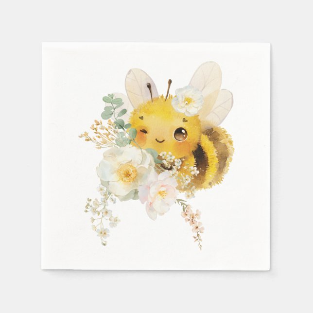 Guardanapo De Papel Flor Bee Napkins (Frente)