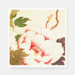 GUARDANAPO DE PAPEL FLOR BRANCO NAPKIN DE PAPEL PERSONALIZÁVEL