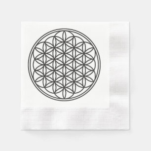 Guardanapo De Papel FLOR DA VIDA - Símbolo de Geometria Sagrado 1