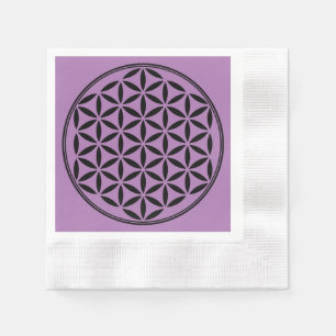 Guardanapo De Papel FLOR DA VIDA - Símbolo de Geometria Sagrado cheio 