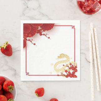 Guardanapo De Papel flor de ameixa, estilo chinês na primavera