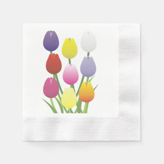 Guardanapo De Papel Flor de Tulip