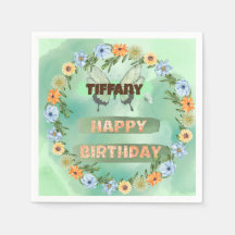 Flor e Borboleta Aniversário