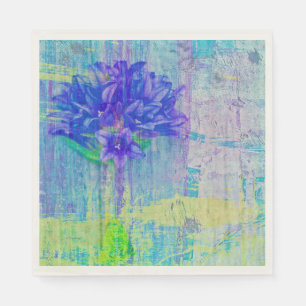 Guardanapo De Papel Flor em Violeta Azul