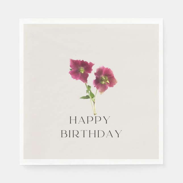 Guardanapo De Papel Flor Moderna (Frente)