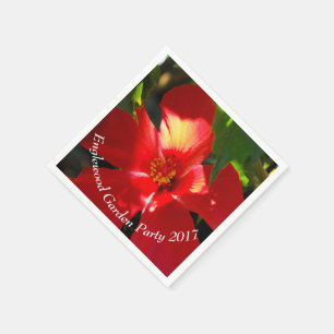 Guardanapo De Papel Flor Red Hibiscus à luz do sol