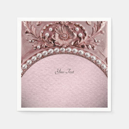 Guardanapo De Papel Flor Rosa