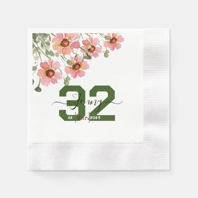 Guardanapo De Papel Flor Selvagem (Frente)