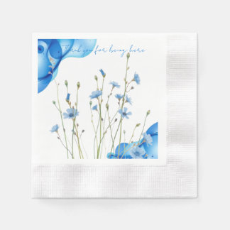 Guardanapo De Papel Flor Silvestre Azul