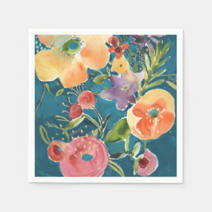 Guardanapo De Papel Florais Abundantes I