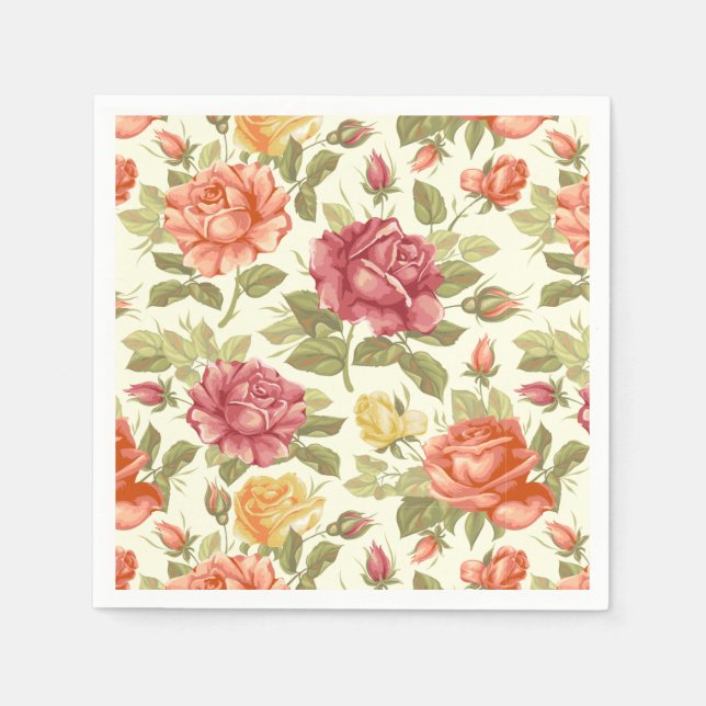 Guardanapo De Papel Floral (Frente)