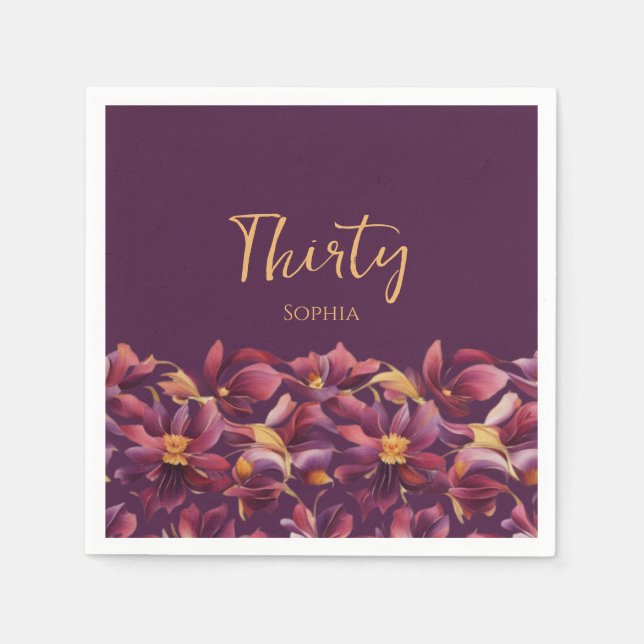 Guardanapo De Papel Floral- (Frente)