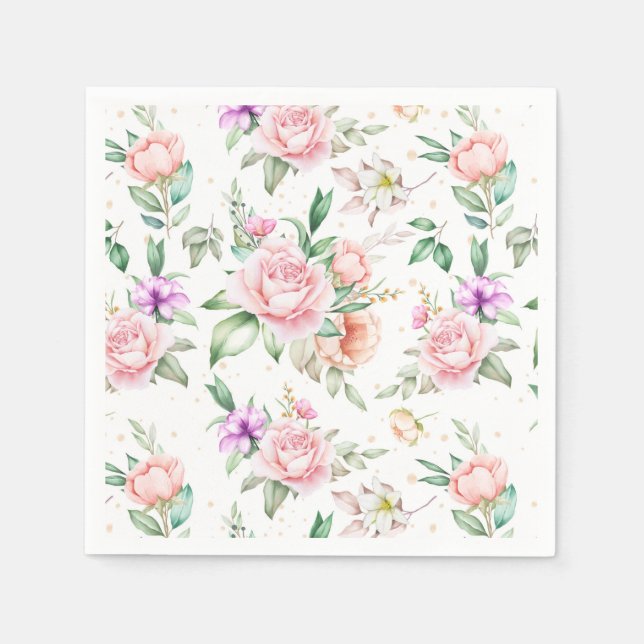 Guardanapo De Papel Floral (Frente)
