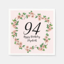 Floral Aniversário de 94 anos Lindos Tons de Rosa
