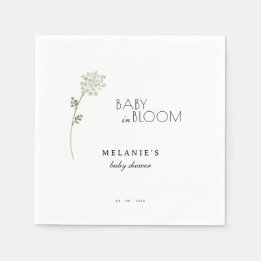 Guardanapo De Papel Floral Baby in Bloom Baby Shower