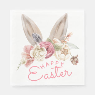 Guardanapo De Papel Floral Bunny Ears Felz pascoa