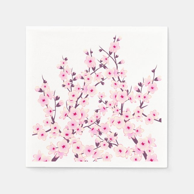 Guardanapo De Papel Floral Cherry Blossoms (Sakura) (Frente)