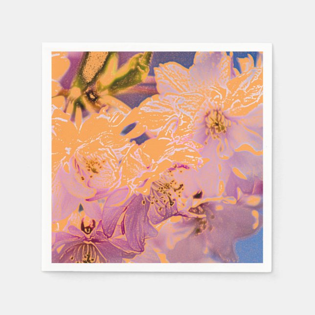 Guardanapo De Papel Floral Colorida (Frente)