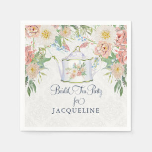 Guardanapo De Papel Floral Elegante de Chá de panela do Tea Party