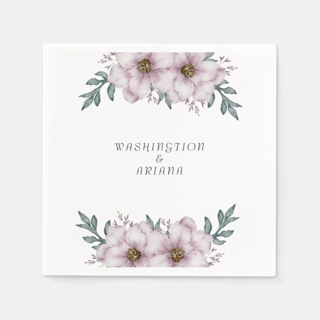 Guardanapo De Papel Floral Eucalyptus Wedding (Frente)