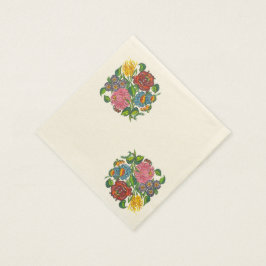 Guardanapo De Papel Floral Húngaro Negrito