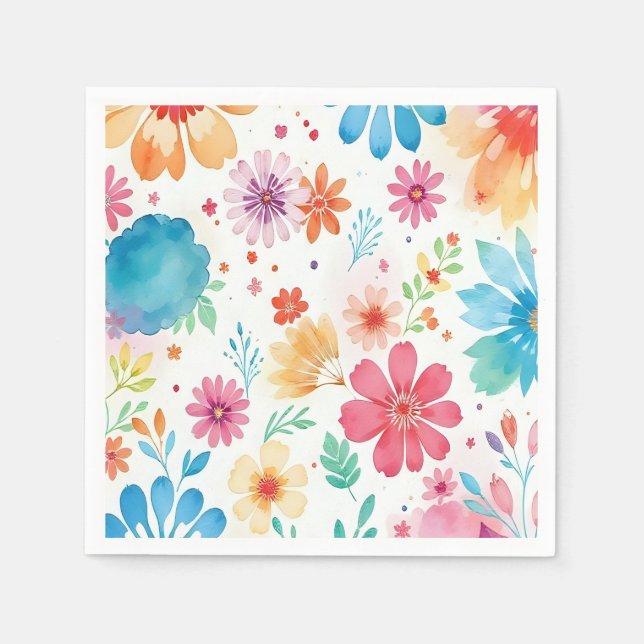 Guardanapo De Papel floral napkins (Frente)