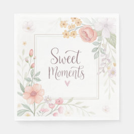 Guardanapo De Papel Floral Pastel Macio “Momentos Doces” Design de Pri