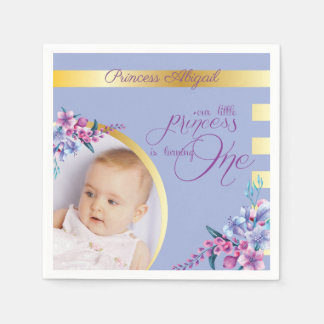 Guardanapo De Papel Floral Princess Photo Birthday