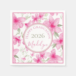 Guardanapo De Papel Floral Rosa | Açucena Aquarela | Formatura