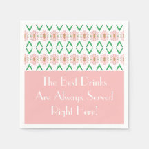 Floral Rosa com Verde e Branco