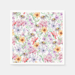 Guardanapo De Papel Floral Roxo