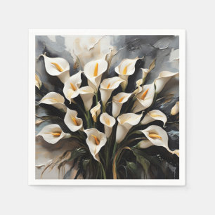 Guardanapo De Papel Floral White Calla Lily