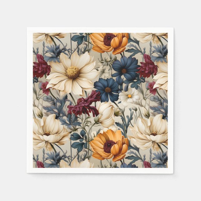 Guardanapo De Papel Floral Wildflower Modern (Frente)