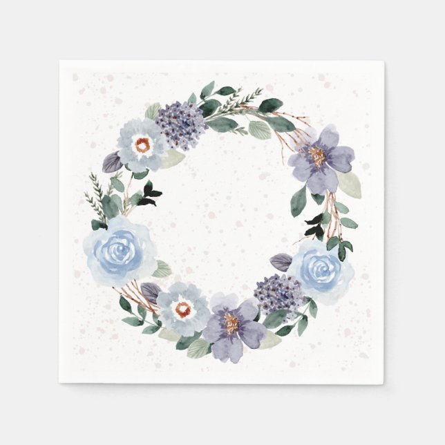 Guardanapo De Papel Floral Wreath (Frente)