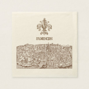 Guardanapo De Papel Florença, Woodcut medieval