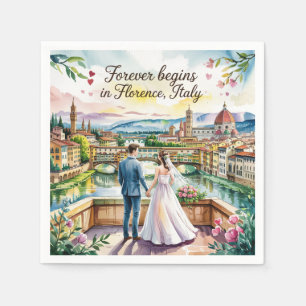 Guardanapo De Papel Florence Italy Wedding