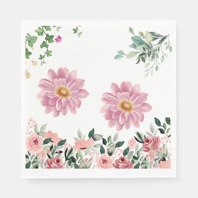 Guardanapo De Papel Flores (Frente)