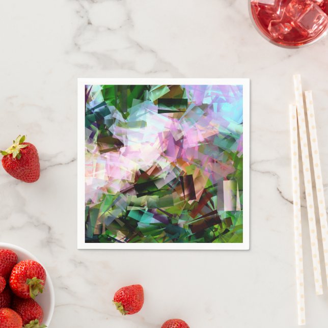 GUARDANAPO DE PAPEL FLORES ABSTRATO (Insitu)