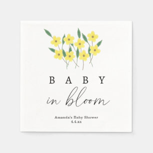 Guardanapo De Papel Flores Amarelas - Bebê na flor