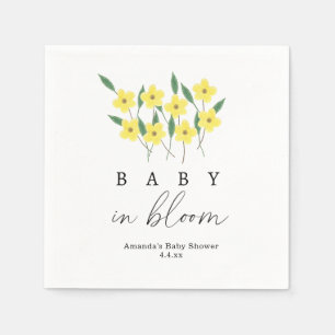 Guardanapo De Papel Flores Amarelas - Bebê na flor
