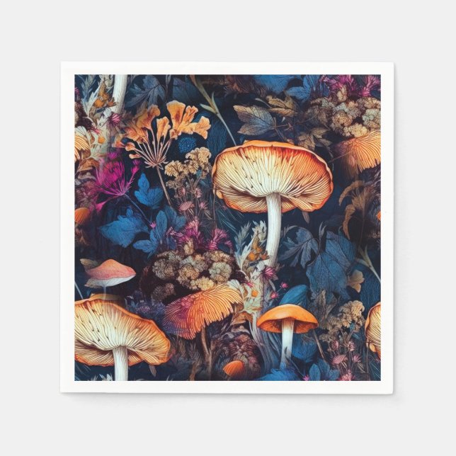 Guardanapo De Papel Flores, arte natural (Frente)