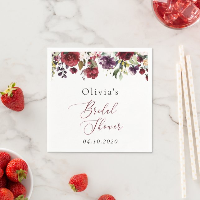 Guardanapo De Papel Flores Borgonhetas, Flores Rosa, Chá de panela Boh (Insitu)