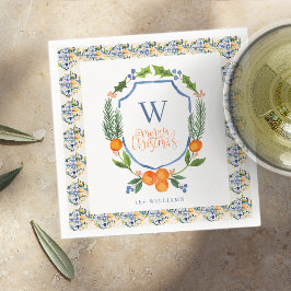 Guardanapo De Papel Flores Botânicos de Citros de Inverno | Folhagens