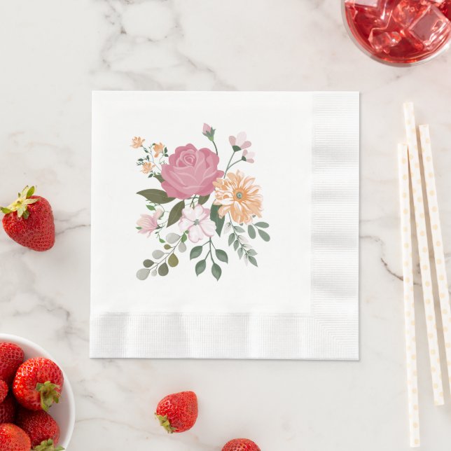 Guardanapo De Papel Flores de aquarela (Insitu)