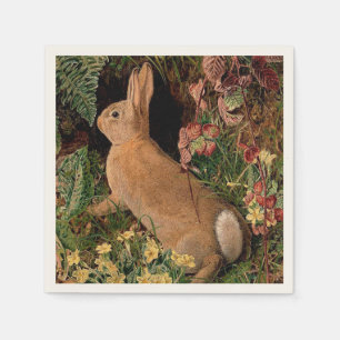 Guardanapo De Papel Flores de coelhos coelhos ferragens primavera de f